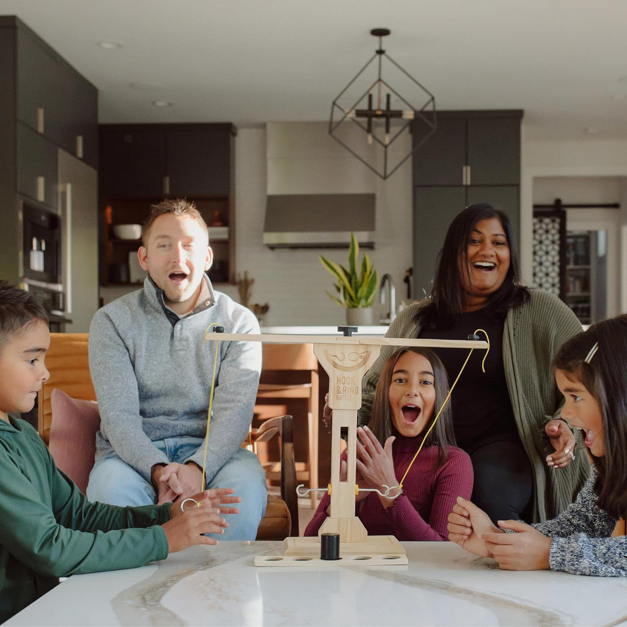Ring Toss Game: Hook & Ring Battle Party Game: Tabletop Version