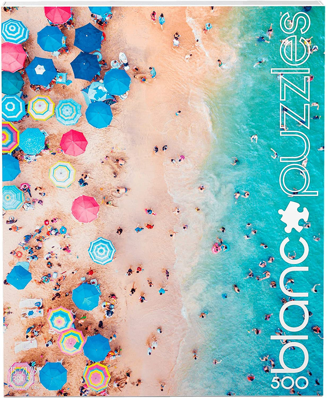 blanc - Day at the Beach, Mexico 500 Piece Jigsaw Puzzle
