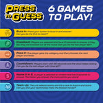Press to Guess - Interactive Category Guessing Game | Electronic Game Board for Up to 6 Players | Guess, Challenge, and Win! Perfect for Ages 8+