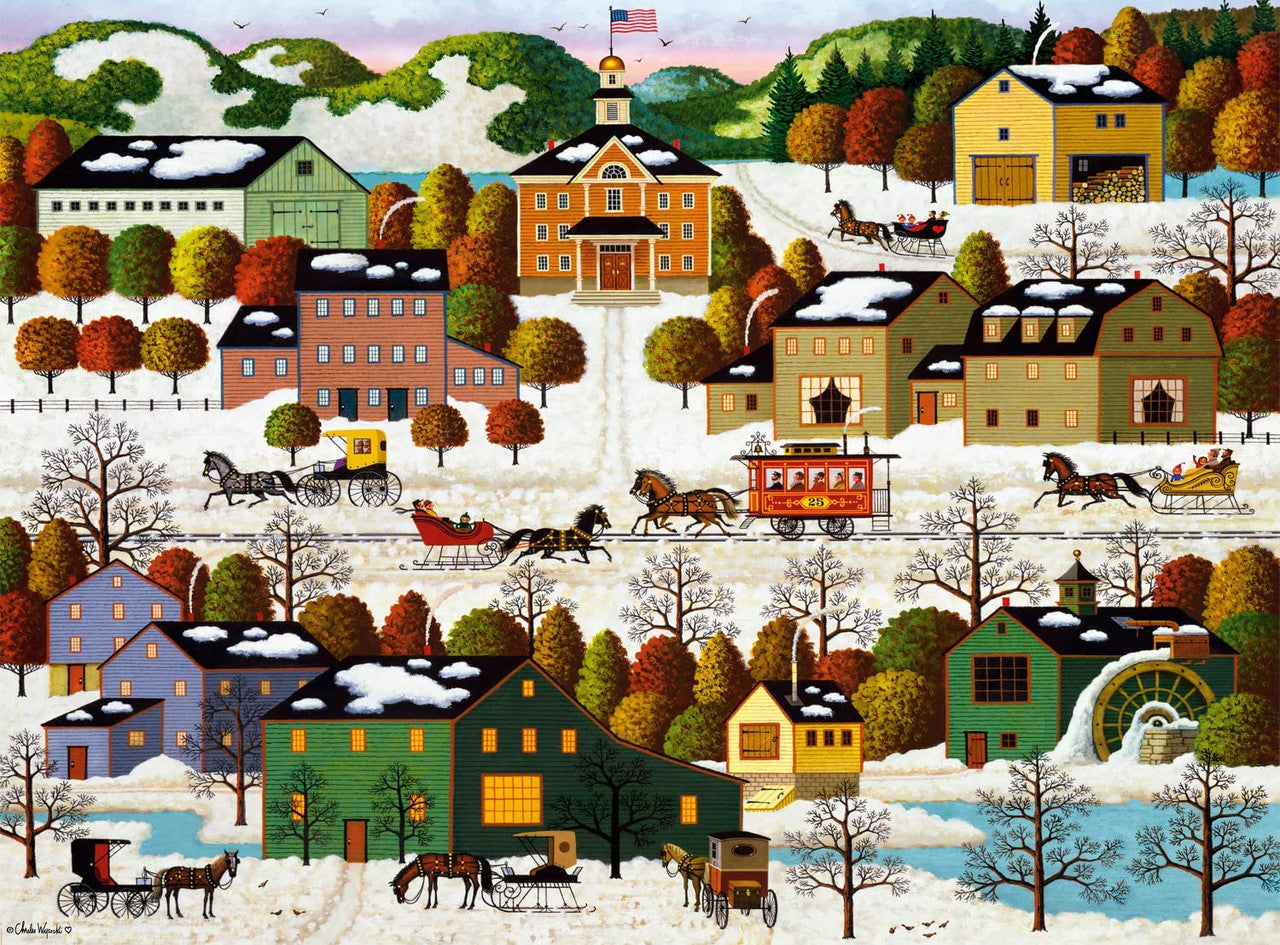 Charles Wysocki: Blossom River Junction 1000 Piece Jigsaw Puzzle