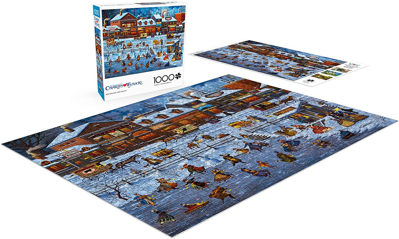 Charles Wysocki:  Bostonians and Beans 1000 Piece Jigsaw Puzzle