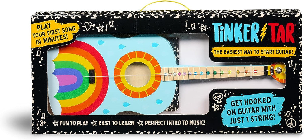 Tinkertar  - Rainbow Acoustic Guitar - 1 Stringed Guitar for Kids: Intro to Music