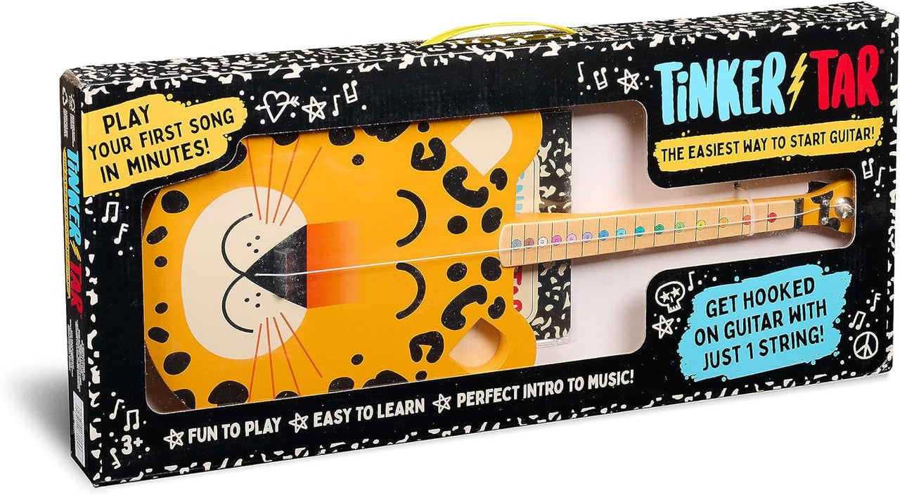 Tinkertar - Leopard Guitar - 1 Stringed Guitar for Kids: Intro to Music