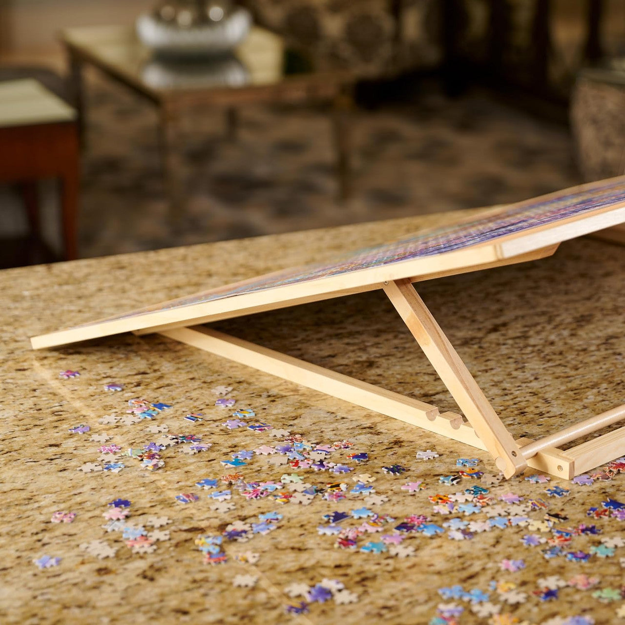 Pre-Assembled Wooden Easel Puzzle Board / Puzzle Table - Puzzle Size up to 2000 Pieces