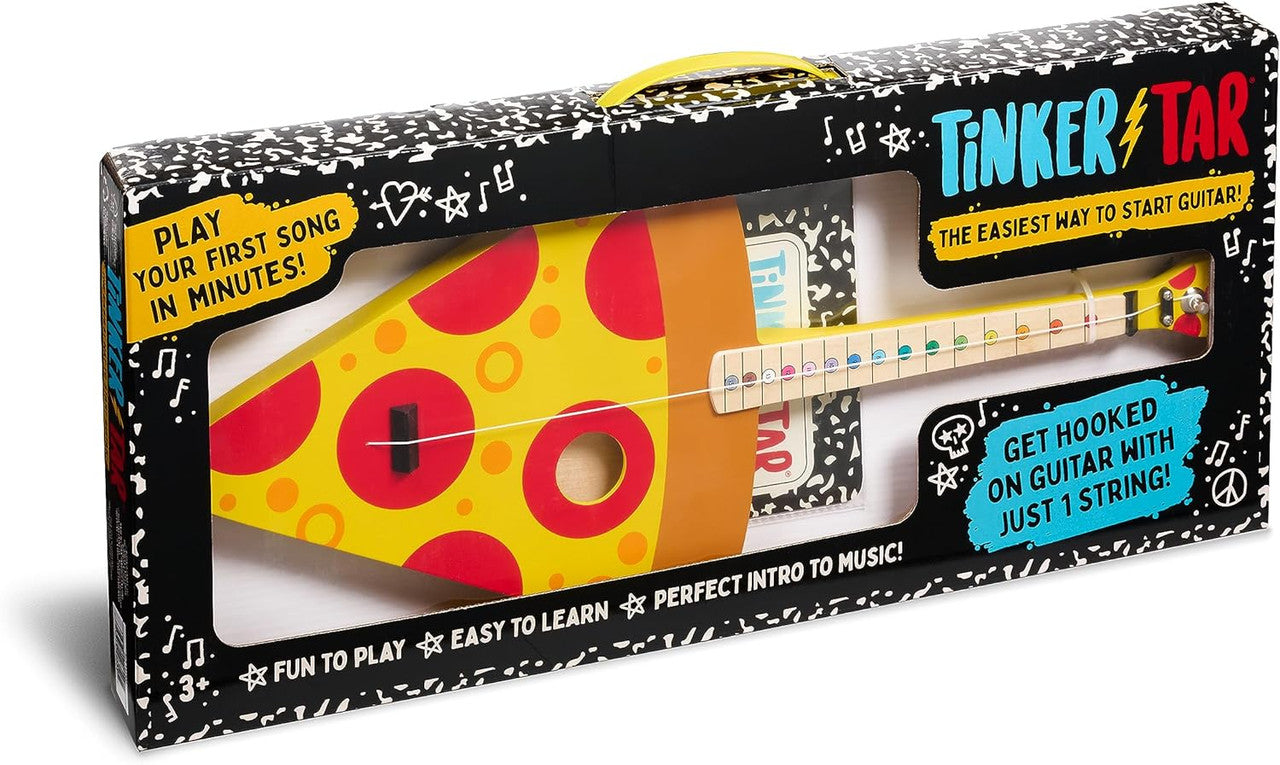 Tinkertar  - Pizza Guitar - 1 Stringed Guitar for Kids: Intro to Music
