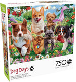 Dog Days: Playtime in the Meadow 750 Piece Puzzle