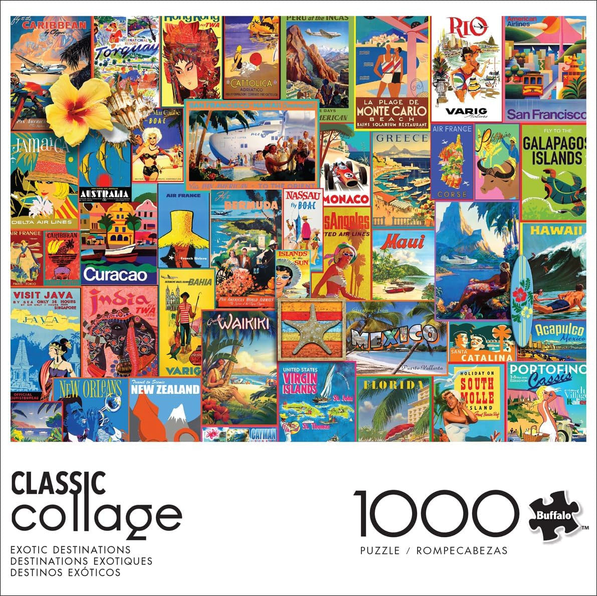 Collage: Exotic Destinations 1000 Piece Puzzle