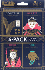 4 Pack Card Game: 4pk: Euchre, Hearts, Solitaire, Golf