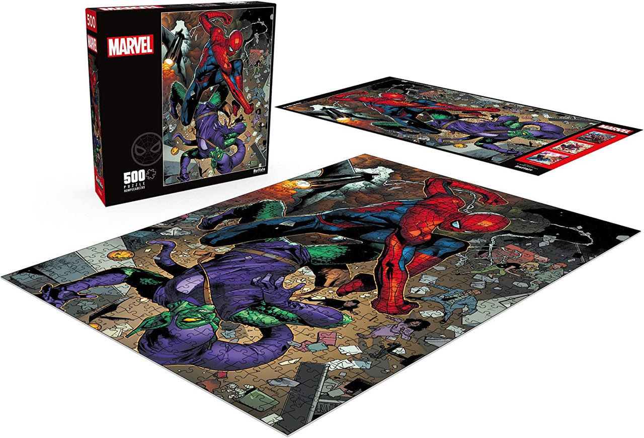 Marvel: Go Down Swinging 500 Piece Jigsaw Puzzle