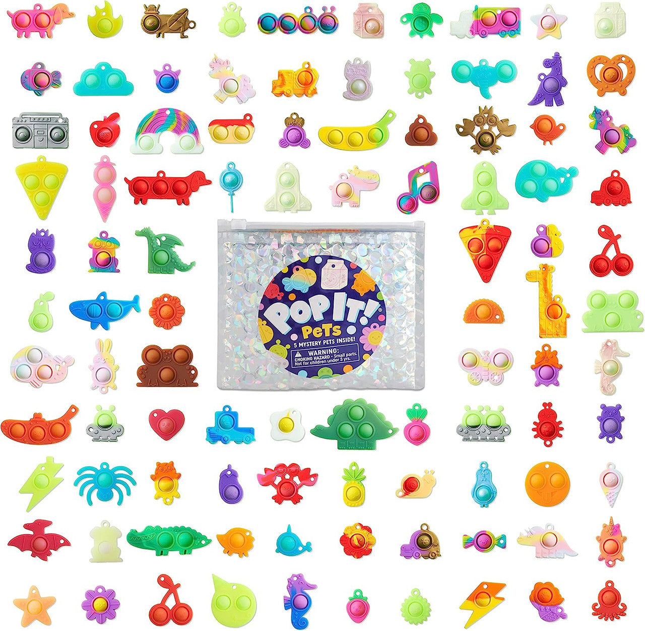 Pop It! Pets Collectables Season 1 - Mystery Bag : Fidget and Sensory Toy