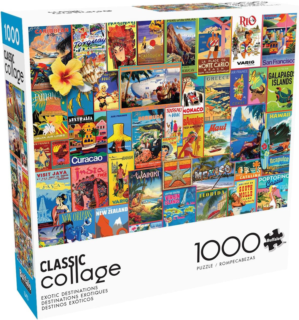 Collage: Exotic Destinations 1000 Piece Puzzle
