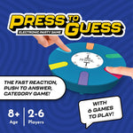 Press to Guess - Interactive Category Guessing Game | Electronic Game Board for Up to 6 Players | Guess, Challenge, and Win! Perfect for Ages 8+