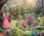 Ceaco Puzzle: Thomas Kinkade: Disney Sleeping Beauty 1000 Piece Puzzle  (Silver Select Edition) - Giftable Package With Silver Foil Accents
