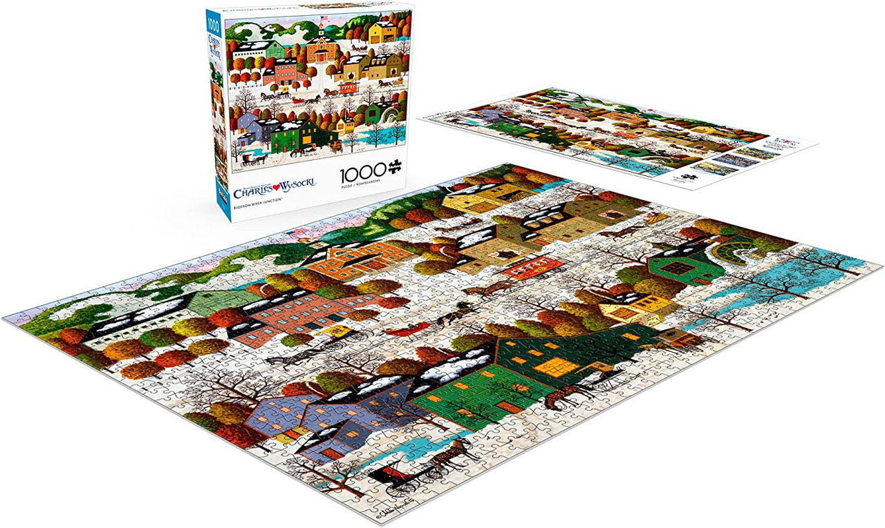 Charles Wysocki: Blossom River Junction 1000 Piece Jigsaw Puzzle