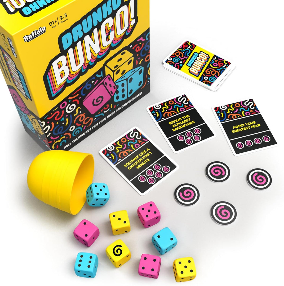 Drunko Bunco - The Ultimate Adult Party Game | Dice, Drinks, and Endless Fun with Hilarious Consequences