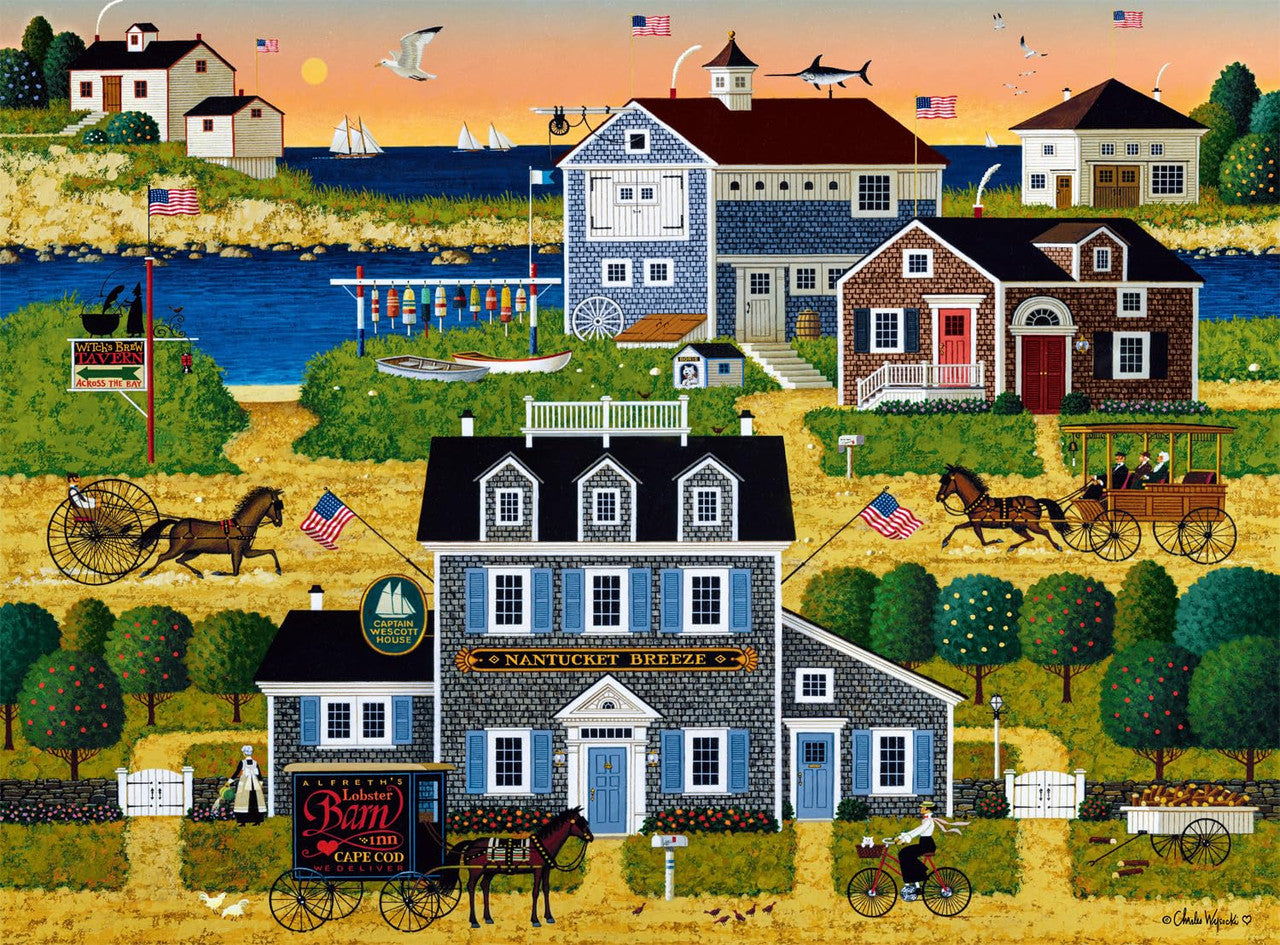 Charles Wysocki - Witch's Bay - 1000 Piece Jigsaw Puzzle
