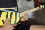 Tinkertar  - Yellow Zebra Flying V Guitar - 1 Stringed Guitar for Kids: Intro to Music