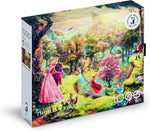 Ceaco Puzzle: Thomas Kinkade: Disney Sleeping Beauty 1000 Piece Puzzle  (Silver Select Edition) - Giftable Package With Silver Foil Accents
