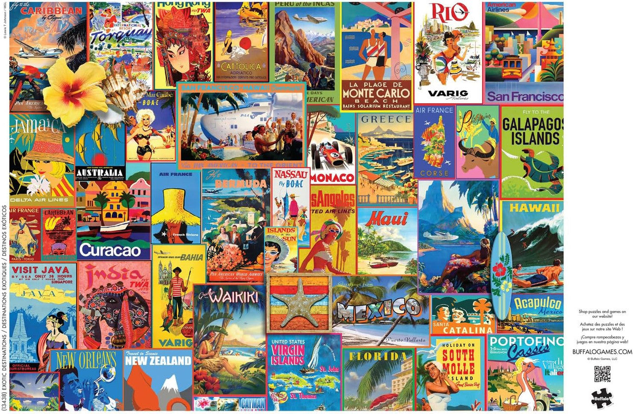 Collage: Exotic Destinations 1000 Piece Puzzle