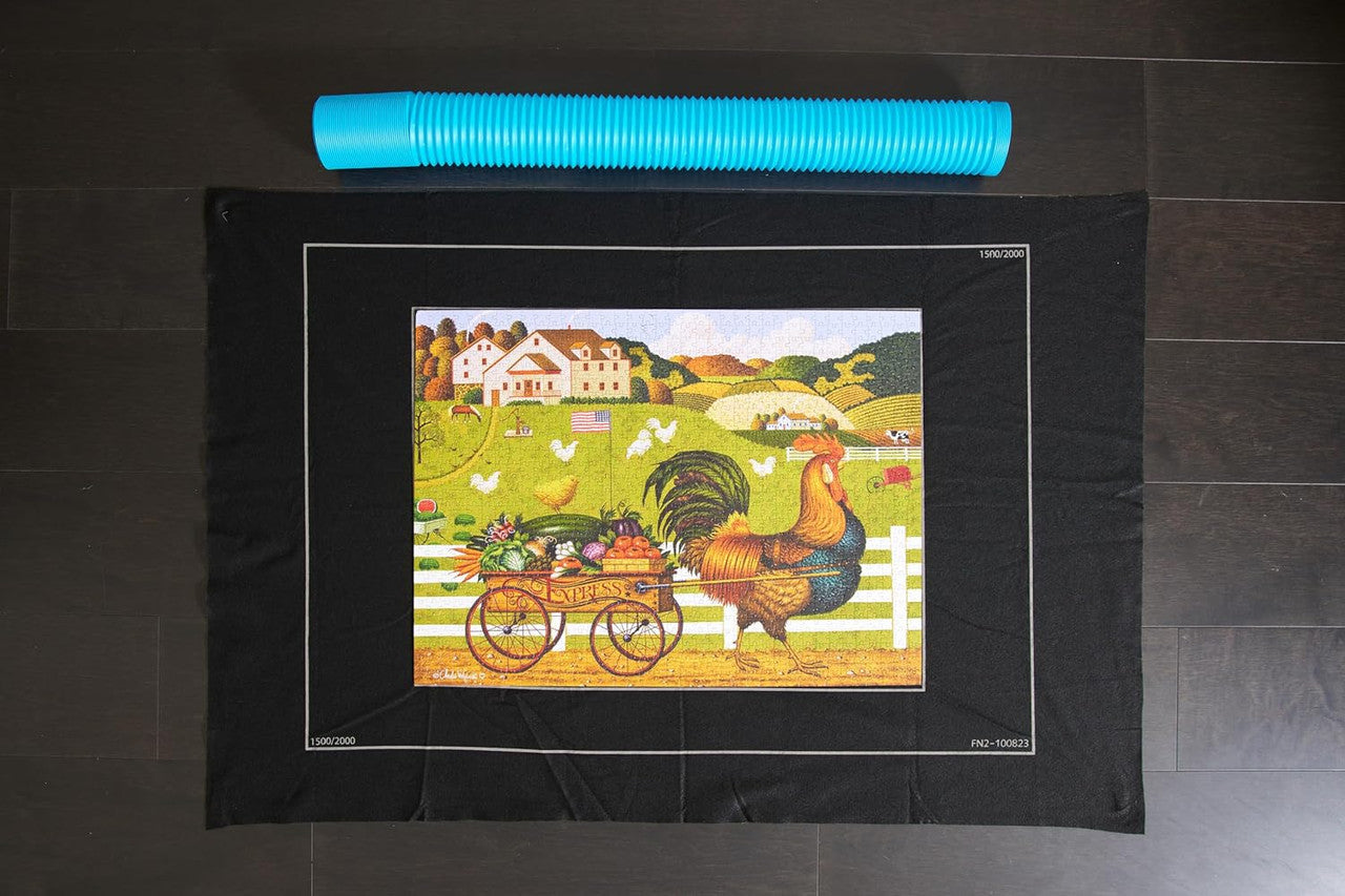 Jumbo Roll-Up Puzzle Mat – Fits Up to 2000 Pieces – Easy Storage & Cleanup – Preserve Your Jigsaw Puzzle!