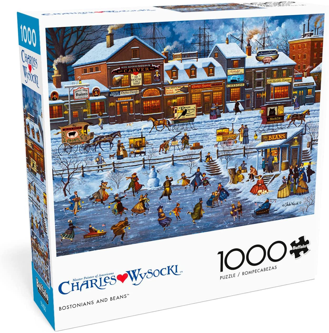 Charles Wysocki:  Bostonians and Beans 1000 Piece Jigsaw Puzzle