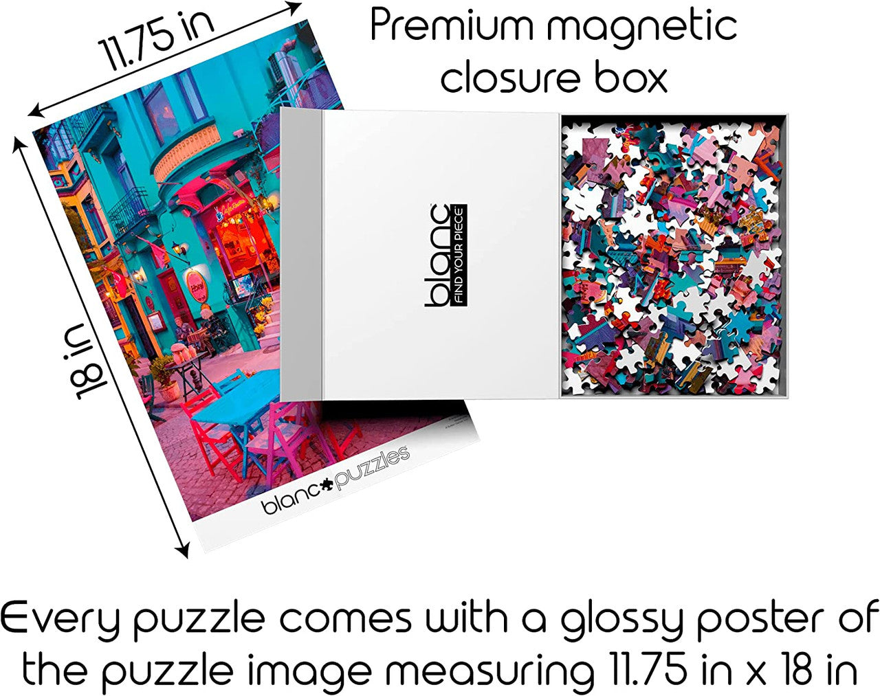 blanc: SULTANAHMET NEIGHBORHOOD, ISTANBUL 500 Piece Puzzle