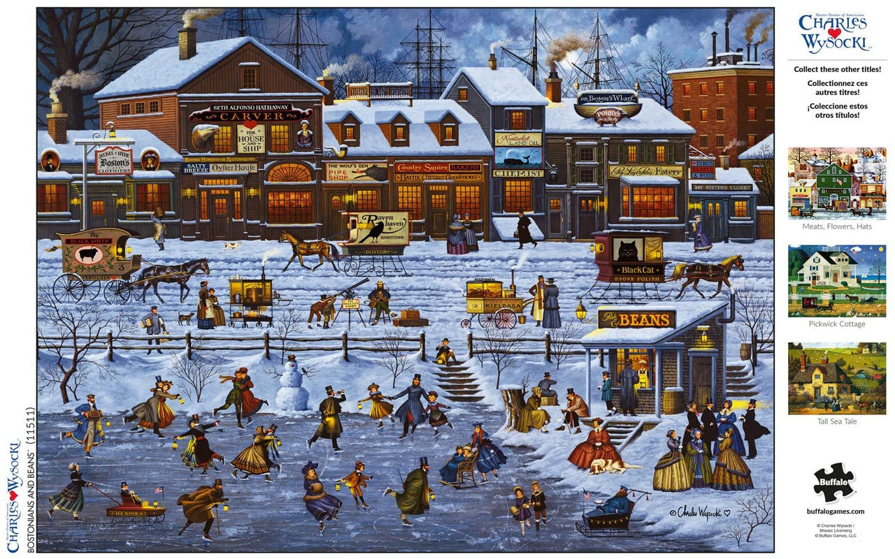 Charles Wysocki:  Bostonians and Beans 1000 Piece Jigsaw Puzzle