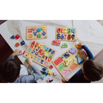 Little Buffalo - 4 Pack Wooden Jigsaw Puzzles for Kids Ages 3+