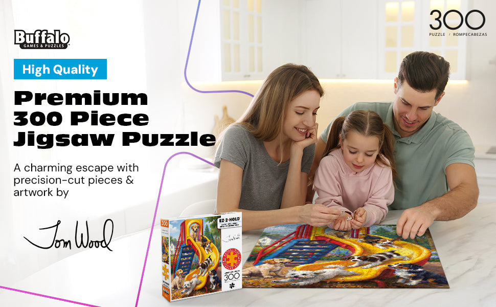 Playtime Pups 300 Large Piece Puzzle