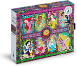 Ceaco Puzzle: Disney: Stained Glass Princess 1000 Piece Puzzle (Silver Select: Giftable package with silver foil accents)