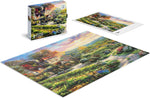 Ceaco Puzzle: Thomas Kinkade: Wine Country Living 1000 Piece (Puzzle Silver Select: Giftable package with silver foil accents)