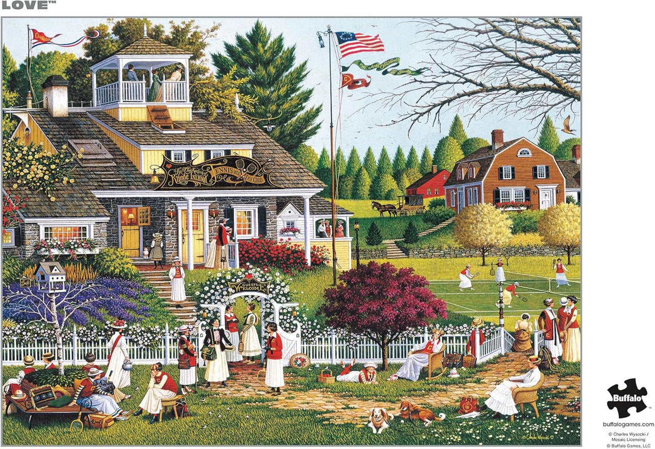 Charles Wysocki - Love 1000 Piece Puzzle (Silver Select Edition - Giftable package with silver foil accents)