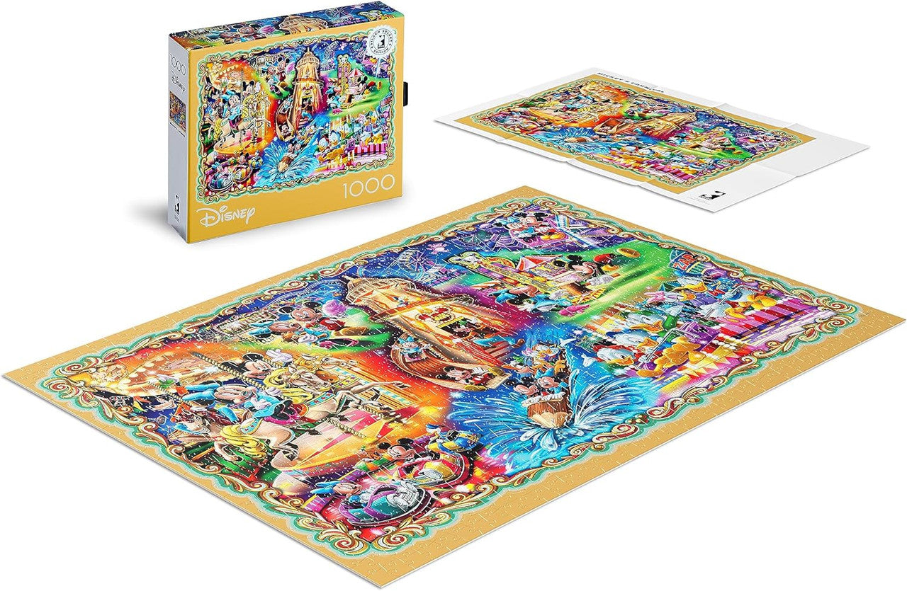 Ceaco Puzzle: Disney: Mickey's Carnival 1000 Piece Puzzle (Silver Select: Giftable package with silver foil accents)