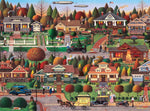 Charles Wysocki - Labor Day in Bungalowville 1000 Piece Puzzle (Silver Select Edition - Giftable package with silver foil accents)