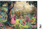 Ceaco Puzzle: Thomas Kinkade: Disney Sleeping Beauty 1000 Piece Puzzle  (Silver Select Edition) - Giftable Package With Silver Foil Accents