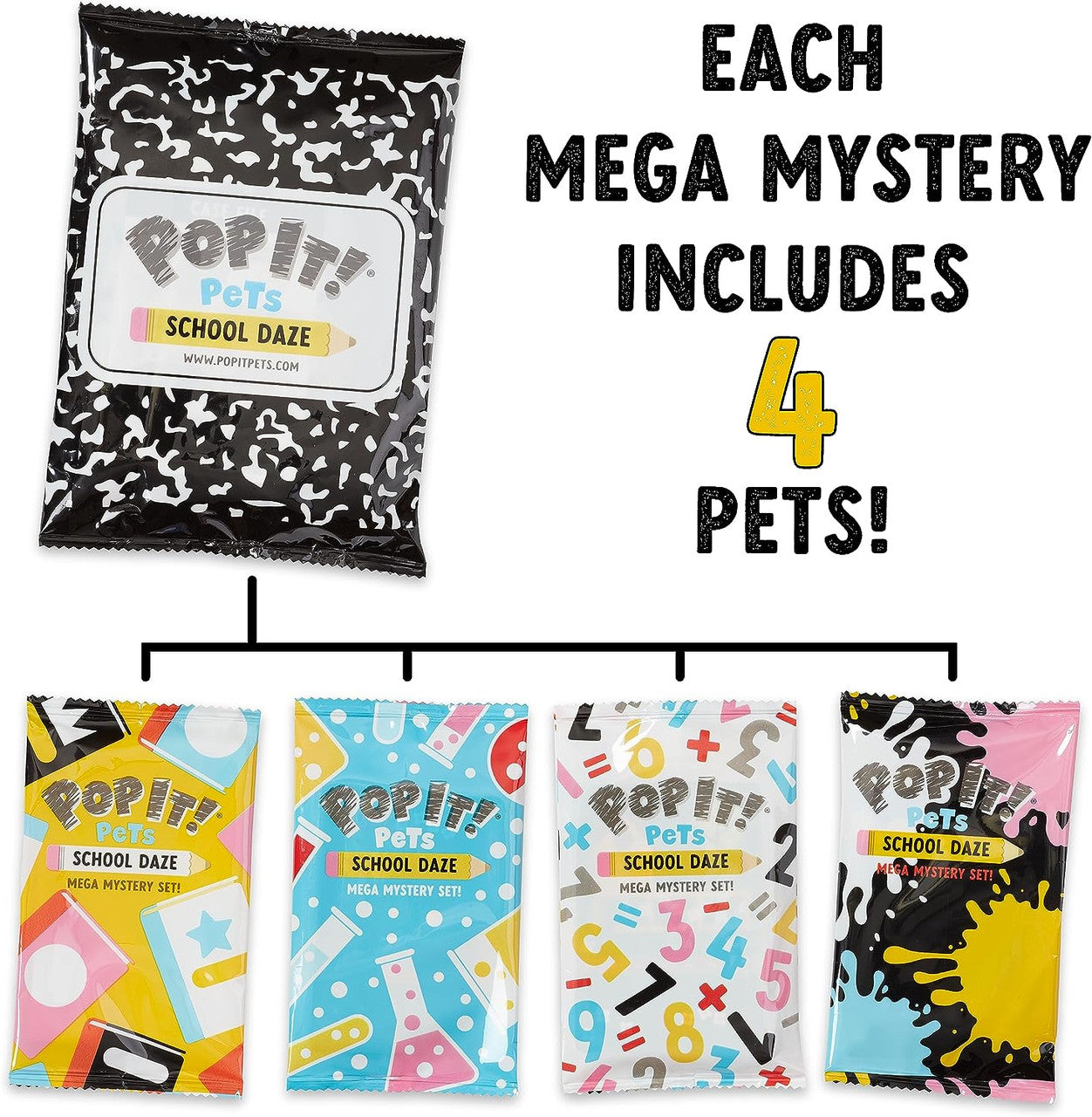 Pop It! Pets Mega Pack Season 2: Collectable Pets: Sensory Fidget Toy