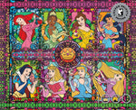 Ceaco Puzzle: Disney: Stained Glass Princess 1000 Piece Puzzle (Silver Select: Giftable package with silver foil accents)