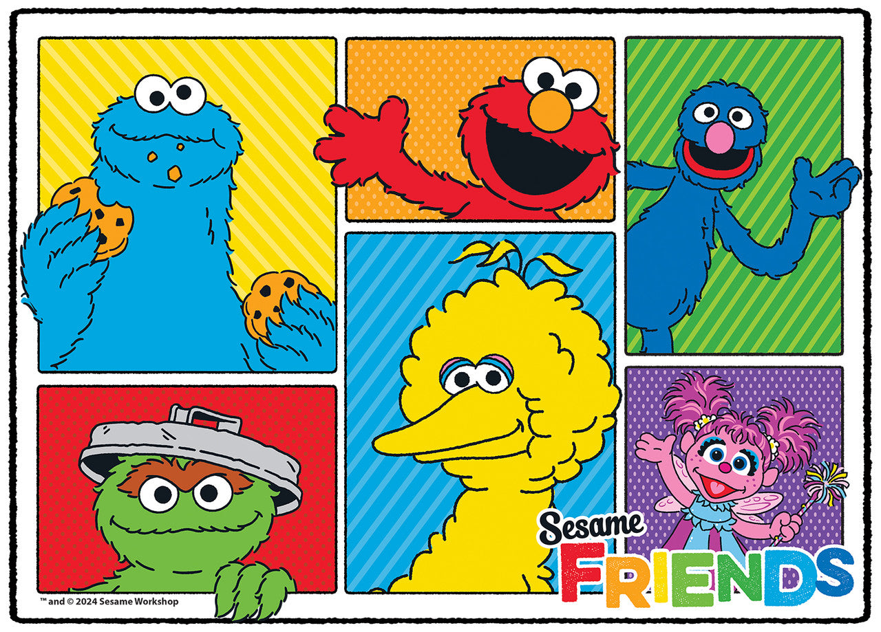 Sesame Street Multipack 4 in1 Kids Puzzles 48-piece, 72-piece, 100-piece Puzzles