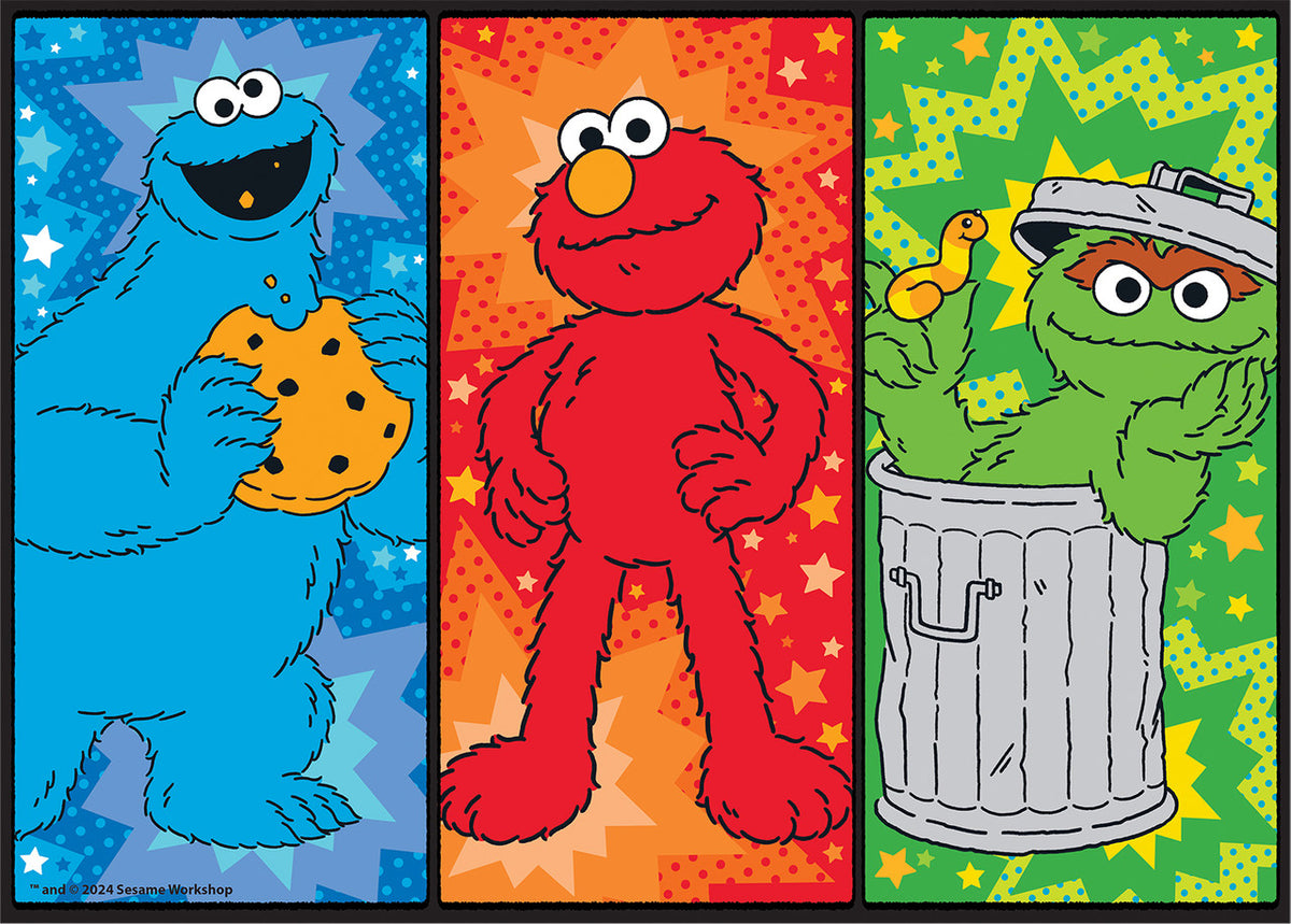 Sesame Street Multipack 4 in1 Kids Puzzles 48-piece, 72-piece, 100-piece Puzzles