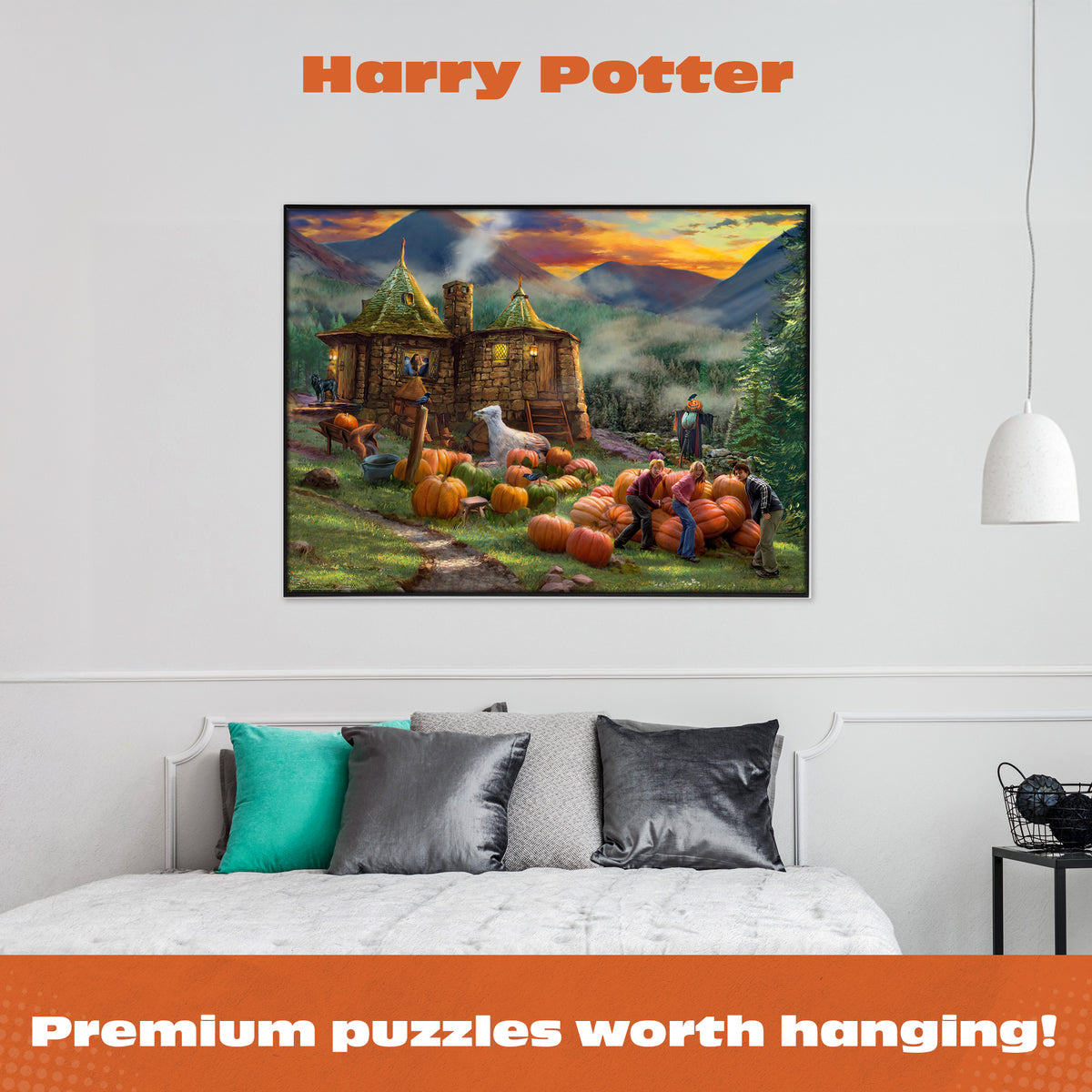 Ceaco Silver Select - Thomas Kinkade Harry Potter - Hagrid’s Hut - 1000 Piece Silver Select Jigsaw Puzzle