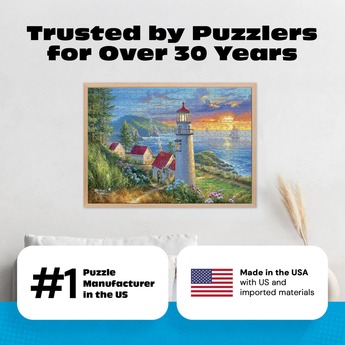 Gold Collection – Evening Watch 500 Piece Jigsaw Puzzle - Abraham Hunter