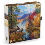 Gold Collection – Adirondack Lake 500 Piece Jigsaw Puzzle - Abraham Hunter
