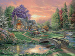 Ceaco Puzzle: Thomas Kinkade: Sweetheart Retreat  1000 Piece Puzzle (Silver Select: Giftable package with silver foil accents)