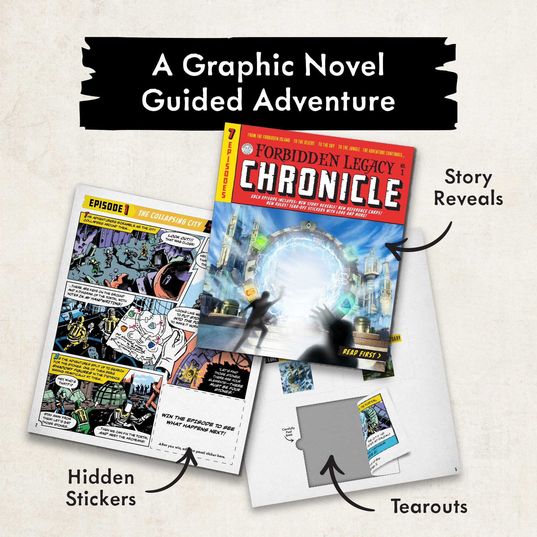 Forbidden Legacy Board Game – Legacy Adventure Game for Families, Teens & Adults