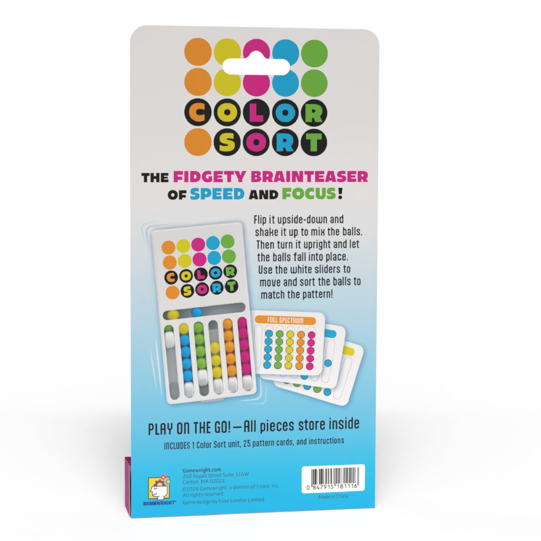 Color Sort Game - Travel Brainteaser & Fidget Toy