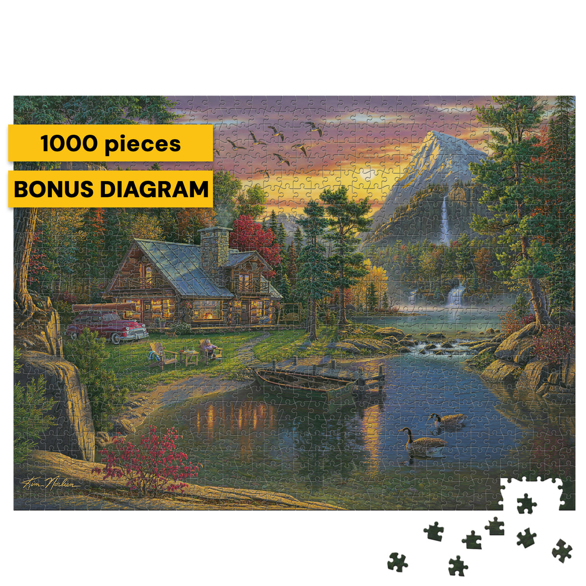 Gold Collection: Mountain Paradise 1000 Piece Puzzle