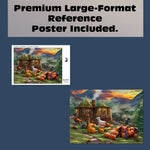 Ceaco Silver Select - Thomas Kinkade Harry Potter - Hagrid’s Hut - 1000 Piece Silver Select Jigsaw Puzzle