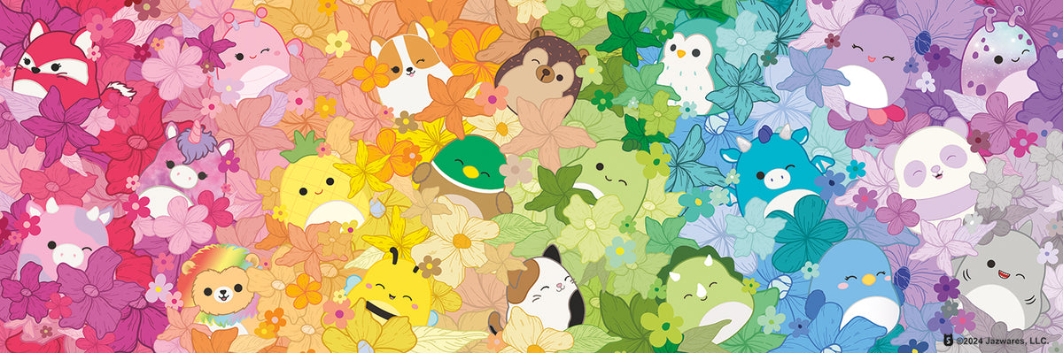 4 X 1 Multipack - Squish Multipack 2024 Squishmallows 500 & 300 Piece Puzzles
