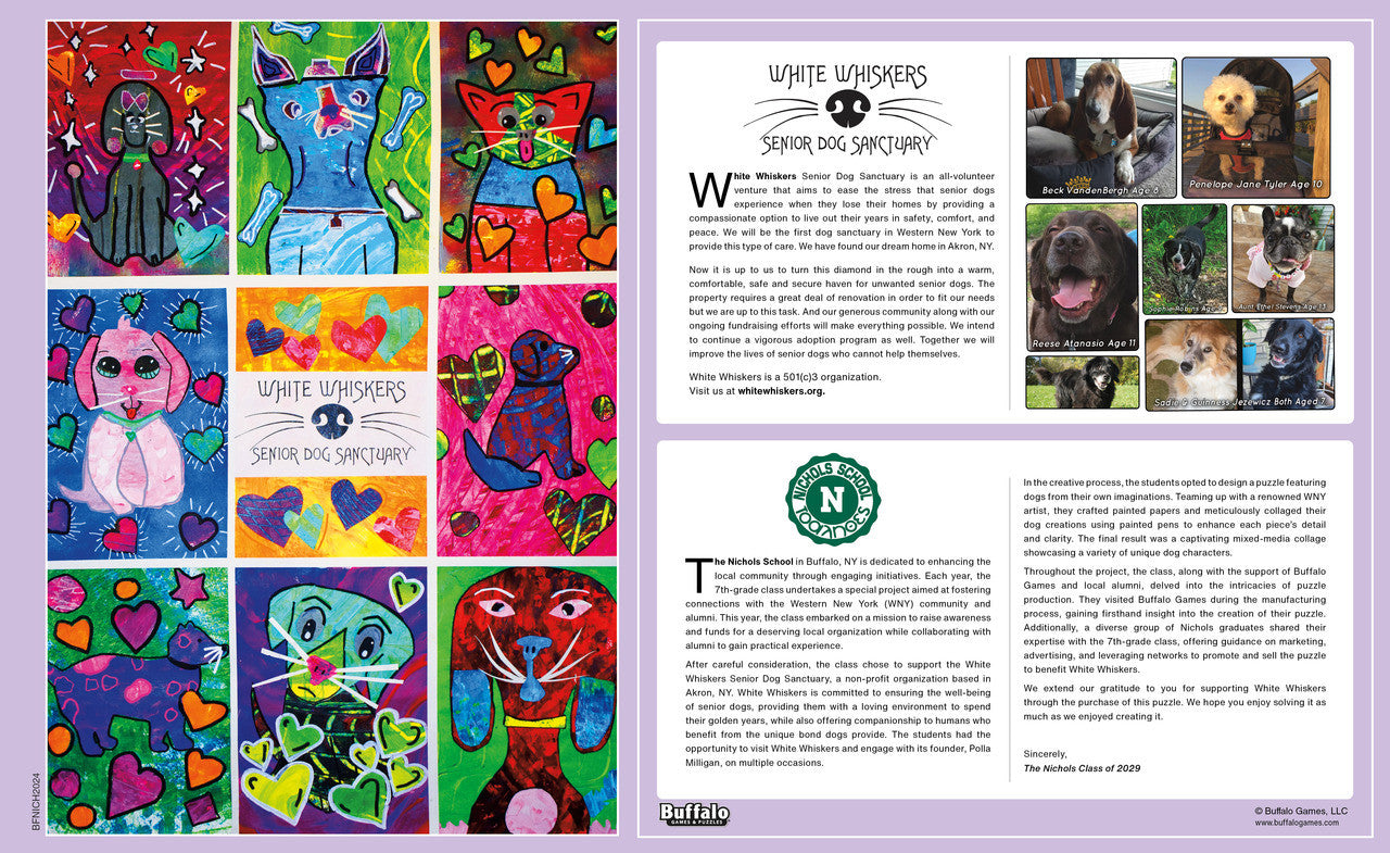 Nichols School ❤️ White Whiskers - Class of 2029 Community Connections 300 Piece Jigsaw Puzzle