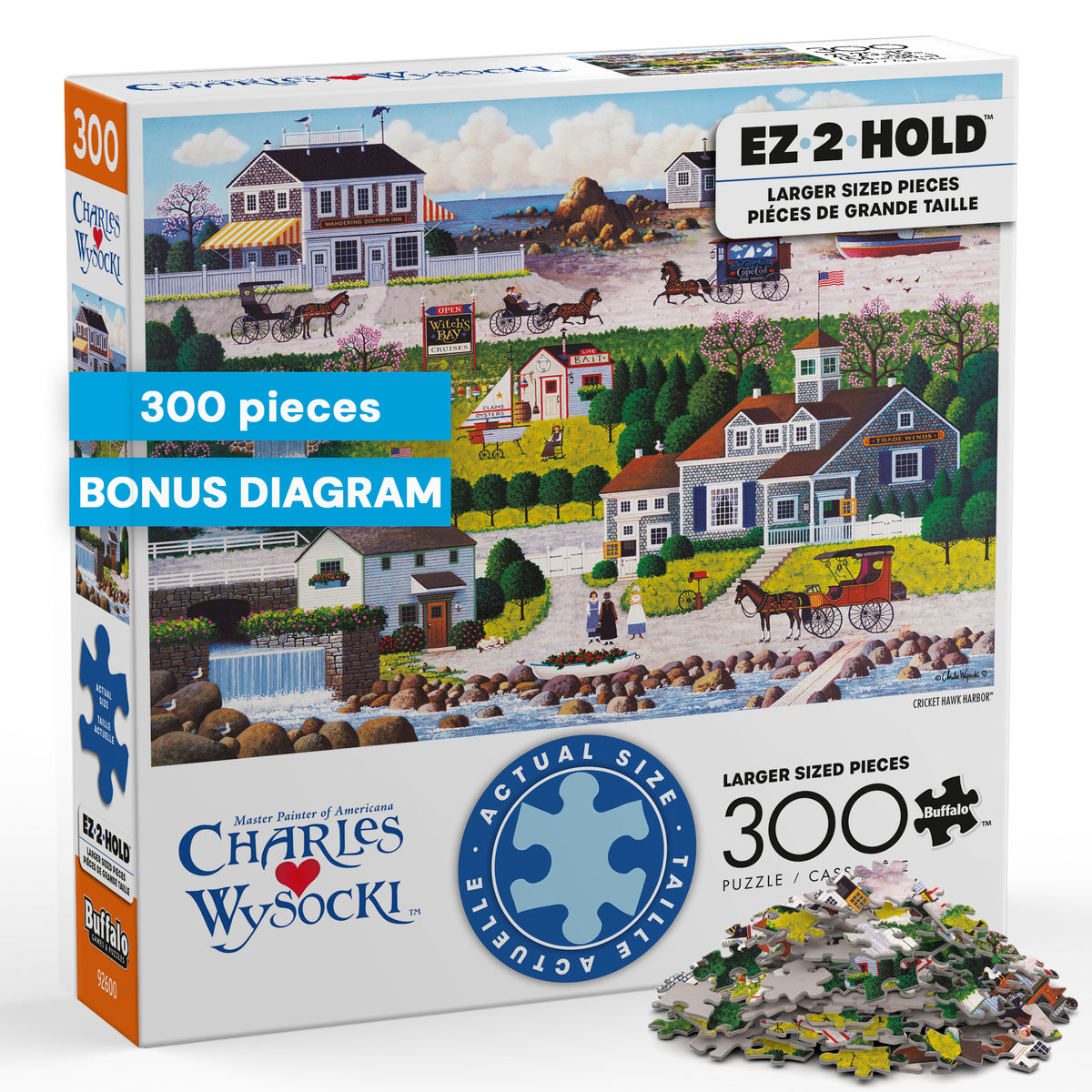 Charles Wysocki: Cricket Hawk Harbor 1000 Piece Puzzle
